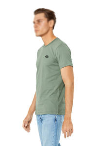 T-shirt à manches courtes en jersey de coton léger de qualité supérieure pour homme, col rond, couleur unie, toucher doux, haut décontracté pour marque privée - Product Image 2