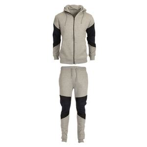 Vente en gros de pantalons écologiques grande taille 100% coton unisexe en polaire épaisse jogging à capuche avec fermeture éclair ensemble de pantalons entraînement vêtements de sport Streetwear - Product Image 1