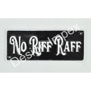 ป้ายเหล็กหล่อตกแต่ง งานฝีมือประณีต ป้ายห้ามใส่รองเท้า ป้ายติดผนัง สำนักงาน บ้าน พื้นที่อื่นๆ ของตกแต่งรองเท้า - Product Image 6