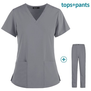Vente en gros OEM blouses d'allaitement unisexes tissu rayonne douce haute qualité style personnalisé logo respirant séchage rapide uniformes d'allaitement - Product Image 5