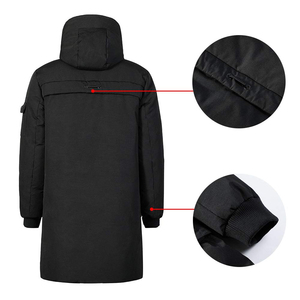 Chaquetas Acolchadas Largas para Hombre de Alta Calidad, Cuello Alto, para Invierno, con Impresión de Logotipo Personalizada, Estilo Casual Ecológico - Product Image 5