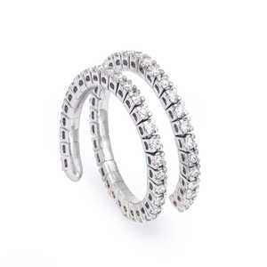 Anillo de diamantes en forma de serpentina - Product Image 1