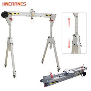 Grue mobile à portique en alliage d'aluminium réglable en hauteur de 1 à 5 tonnes pour le levage en atelier - Product Image 2