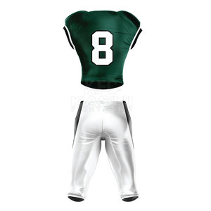 Uniforme de football américain personnalisé de haute qualité, impression par transfert thermique, tissu respirant pour les entraînements et les matchs officiels - Product Image 2