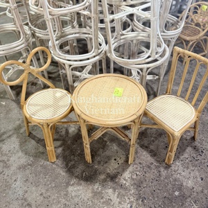 Vietnam Handmade Natural Rattan <b>Bow</b> Rainbow Chair Set Fast Shipping Kid Chair for <b>Baby</b> Shower for Outdoor Living Room Bedroom - Product Image 3