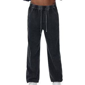 Pantalon de survêtement pour hommes, délavé à l'acide, vêtements de sport, tissu en coton, collection hiver, pantalon de survêtement décontracté et confortable pour hommes - Product Image 3