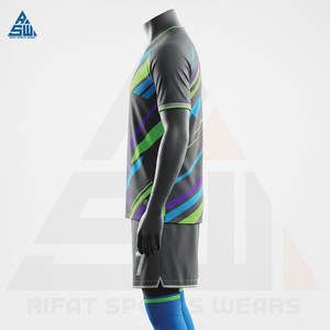 Uniforme de Fútbol Transpirable de Manga Corta para Hombre, con Tela que Absorbe la Humedad, Antibacteriana, Corte Moderno - Product Image 5