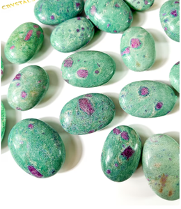 Best Quality Hot Sale <b>Natural</b> Ruby in Fuchsite Palm Stone <b>Calming</b> Crystal Crystal Stone Agate Bulk Order - Product Image 4