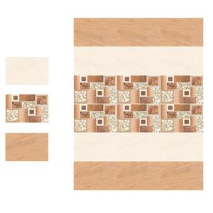 30x45cm กระเบื้องเซรามิคเคลือบผนังสีเหลืองเคลือบเงาดีไซน์ใหม่ - Product Image 6