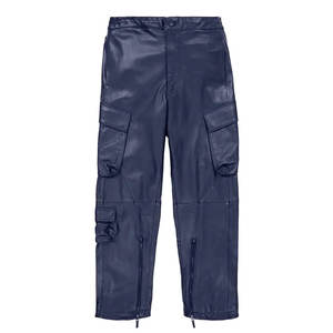 Pantalones Avirex de cuero ligeros para hombre al por mayor, hechos en la mejor calidad, pantalones Avirex de cuero para hombre - Product Image 1