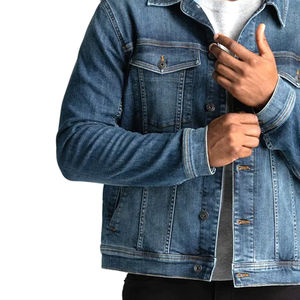 Venta al por mayor Vintage Oversized Jeans Chaquetas de mezclilla para los hombres con nuevo diseño elegante calle principal perfecto para el otoño con estilo - Product Image 4