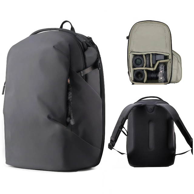 Compact Waterproof Photography Backpack 22L for Camera Gear Drone & Leisure Travel Commuting Shoulder Bag