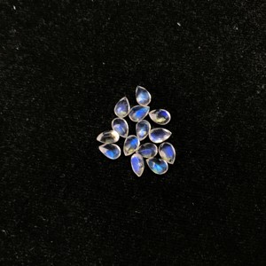 Piedra lunar arcoíris Natural de 5x7mm, calidad AAA, pera suelta, corte facetado, piedra preciosa, azul, certificado IGI, tratado térmicamente, a granel, venta al por mayor - Product Image 1