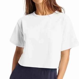 เสื้อยืดกีฬาสำหรับผู้หญิงเสื้อยืดกีฬาโอเวอร์ไซส์โลโก้ออกแบบได้ตามต้องการ - Product Image 1