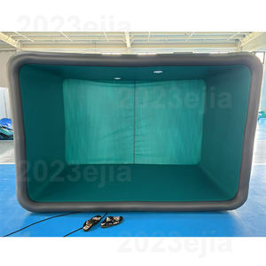 สปาเป่าลมแบบกำหนดเองจากโรงงาน ขนาด 2*2*0.8 เมตร ทนทาน ผลิตจาก PVC พร้อมวัสดุดรอปสติทช์ สำหรับผู้ใหญ่และเด็ก - Product Image 2