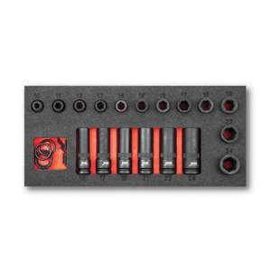 Usag Assortment with 1/2'' <b>Impact</b> <b>Sockets</b> (18 Pcs.) - Product Image 1