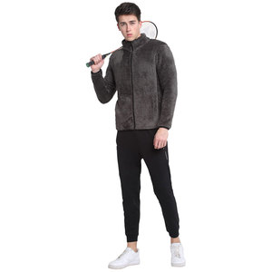 Veste polaire Sherpa douce avec poignets extensibles et veste d'hiver Sherpa texturée coupe ajustée avec design minimaliste - Product Image 4