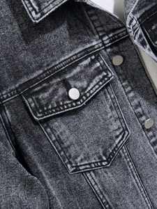 High Quality Wool <b>Denim</b> <b>Jacket</b> for <b>Men</b> Pakistani-Made <b>With</b> Latest Design <b>Hooded</b> Collar-Winter Wholesale Jeans <b>Jacket</b> - Product Image 3