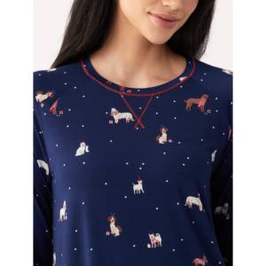 Camisón de Bambú Premium, Cómodo, de Manga Larga, Talla 3XL, Suave, Transpirable, Tejido Elástico con Spandex, Cintura Elástica, Ropa de Dormir para Mujer - Product Image 5