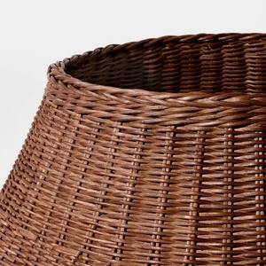 Natural Rattan Christmas Tree Collar Skirt Cover Handwoven <b>Wicker</b> Tree Skirt Rustic Holiday Decoration From Vietnam - Product Image 4
