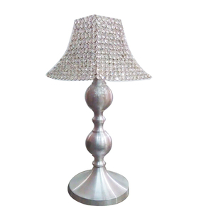 Candelabros votivos esmerilados de cristal al por mayor de estilo clásico decoración navideña del hogar lámpara de vela hecha a mano plateada usada - Product Image 4