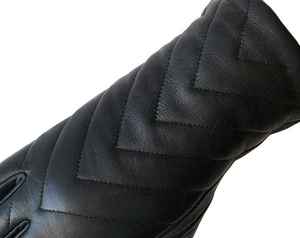 Gants d'hiver en cuir de mouton à écran tactile vintage personnalisés pour femmes thermiques pour les scènes extérieures et décontractées Fabricant direct - Product Image 5