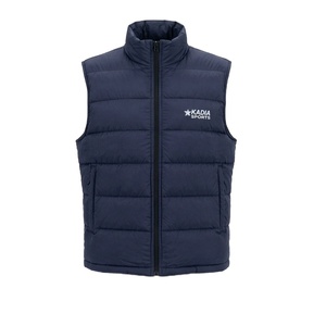Gilet matelassé imperméable pour homme avec fermeture éclair, veste sans manches matelassée pour l'hiver et les activités de plein air - Product Image 1
