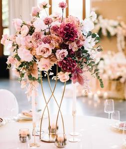 Centro de mesa de boda de hierro con soporte floral elegante para decoración de mesa de recepción de boda con calidad superior - Product Image 3