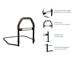 Barandilla <span class=keywords><strong>de</strong></span> Cama Ajustable con Luz <span class=keywords><strong>Nocturna</strong></span> LED, Cuidado en el Hogar, Enfermería, Seguridad para Personas Mayores, Asistencia para Cuidadores, Marca KDB Health, <span class=keywords><strong>Precio</strong></span> <span class=keywords><strong>de</strong></span> Fábrica, KDB-504H - Product Image 3