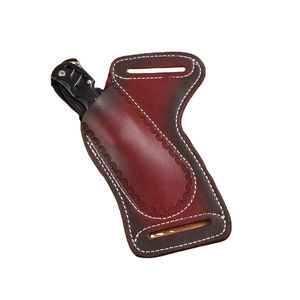 Full Grain <b>Leather</b> Waterproof Adjustable High-Capacity Knife Sheath Pocket Knife Custom Logo OEM Hot Selling - Product Image 1