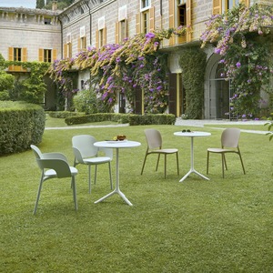 Tilt Top Table Base H 73 cm Painted Steel Three-Leg Base with Die-Cast Aluminium Joint for Outdoor Cafe Bistro Tables - Product Image 3