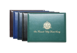 Carpeta de Presentación Transparente Personalizada de Cuero PU con Impresión Digital para Documentos, Archivos, Diseños, Transparentes y Cubiertas de Diploma - Product Image 1