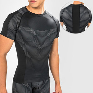 Wholesale Short Sleeve <b>Compression</b> Fitness Gym <b>Shirts</b> Custom Sublimated Bjj Rashguard <b>Shirts</b> Mens Mma Rash Guard - Product Image 4