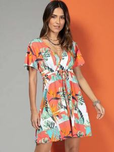 Robe longue décontractée sans manches de haute qualité pour l'été, style vintage, taille naturelle, en viscose mélangée, longueur au sol, style doux - Product Image 2