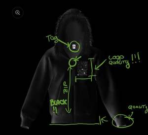 เสื้อฮู้ดดี้ทรงบ็อกซี่แบบครอป ผ้าฝรั่งเศสเทอร์รี่เนื้อหนา คุณภาพสูง ผ้าฝ้ายฟลีซหนานุ่ม สตรีทแวร์แบบสั่งทำพิเศษ เสื้อฮู้ดดี้สั่งทำ - Product Image 5