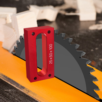 Jeu de 9 blocs de réglage de hauteur en aluminium de 1 à 32 mm pour outils de menuiserie, barres de réglage pour routeur et scie sur table