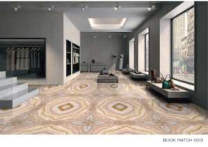 Carreaux de porcelaine haut de gamme effet marbre brillant 600x1200mm, polis et émaillés, pour salon moderne et luxueux - Product Image 4