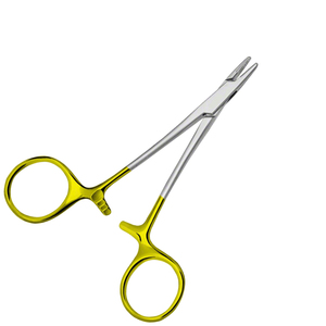 OEM Haute Qualité 120mm 4.34 Pouces DIY Grade Droit Demi-Or Porte-Aiguille Dossier Manuel Instruments de Base Chirurgicaux - Product Image 2