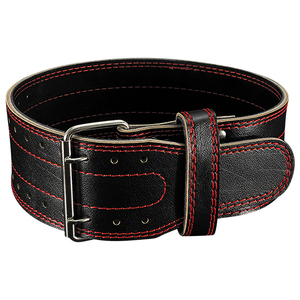 Ceinture d'haltérophilie en cuir Soutien lombaire rembourré extra-large Protection avancée Trous réglables - Product Image 2