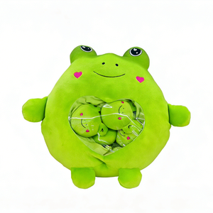 ตุ๊กตาหมีโดนัทสีน้ำตาลน่ารักแบบกำหนดเอง พร้อมหมวกเอลฟ์ลายทาง สำหรับตกแต่งห้องเด็ก - Product Image 6