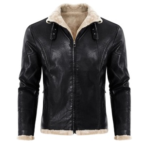 Chaqueta de motocross negra impermeable de la mejor calidad para hombre, cuello de piel de oveja, recién llegado, equipo de equitación de lona transpirable para invierno - Product Image 6