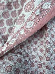 Diseño de lujo tradicional 200 GSM relleno de algodón Granada Reversible bloque de mano Jaipuri edredón impreso 60x90 "y 90x108" tamaño - Product Image 6