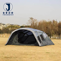 Tente de camping gonflable portable, imperméable, anti-UV, écologique, en PVC Oxford, quatre saisons, une chambre et un salon