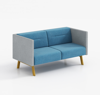 Canapé modulaire en tissu avec combinaison libre design moderne, espace public, hall de l'hôtel, de l'école et de l'hôpital, meubles en vrac à base métallique