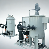 Unité de flottation cyclonique CFU haute efficacité pour le traitement des eaux usées industrielles, séparateur huile-eau, installation de déshydratation SS, pompe PLC