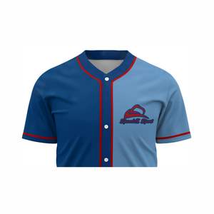 Maillot de baseball à boutons complets avec logo personnalisé de haute qualité Styles légers avec manches courtes pour chemises de softball pour garçons - Product Image 4