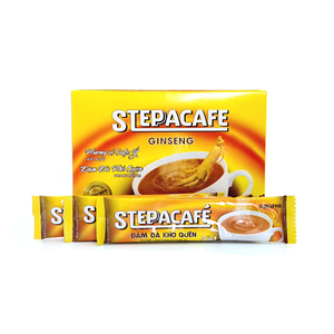 5in1กาแฟสำเร็จรูปโสมขนาด17กรัม/255กรัมต่อกล่องพร้อมพกพาและดื่มได้ทุกที่พร้อมแบรนด์ steppacafe
