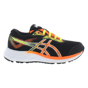 <span class=keywords><strong>Asics</strong></span> gel-kích thích 6 GS rộng Giày bé trai Màu: Đen/Cam/Vàng 100% xác thực - Product Image 1