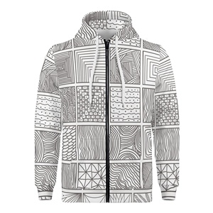 เสื้อฮู้ดพิมพ์ลายซับลิเมชันสำหรับผู้ชายเสื้อมีฮู้ดระบายอากาศป้องกันการหดตัวดีไซน์ทันสมัย - Product Image 4