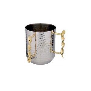 Elegantes tazas de café de metal de diseño moderno con interiores aislados para mantener las bebidas calientes o frías durante períodos prolongados - Product Image 1
